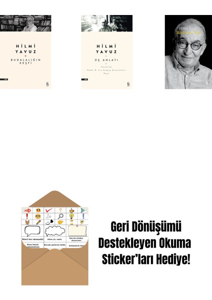 Budalalığın Keşfi + Üç Anlatı + Büyü’sün Yaz! (Ciltli) + Okuma Sticker'ları