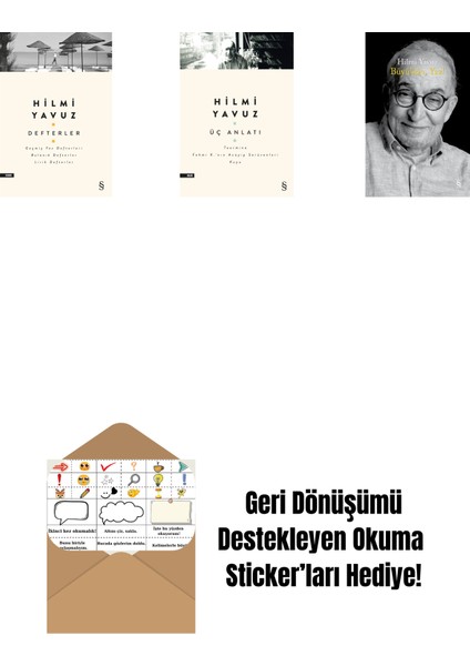 Defterler + Üç Anlatı + Büyü’sün Yaz! (Ciltli) + Okuma Sticker'ları