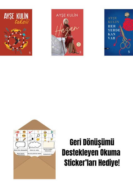 Taksiii + Hazan + Her Yerde Kan Var (Midi Boy) + Okuma Sticker'ları