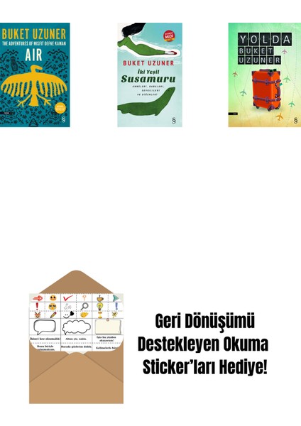 Air - The Adventures Of Misfit Defne Kaman + Iki Yeşil Su Susamuru (Midi Boy) + Yolda + Okuma Sticker'ları