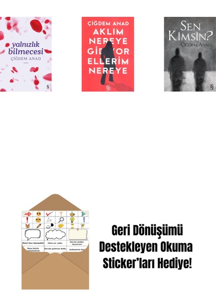 Yalnızlık Bilmecesi + Aklım Nereye Gidiyor Ellerim Nereye + Sen Kimsin? + Okuma Sticker'ları