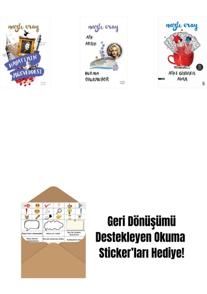 Hayatımın Müsveddesi + Aşk Artık Burada Oturmuyor + Aşkı Giyinen Adam + Okuma Sticker'ları