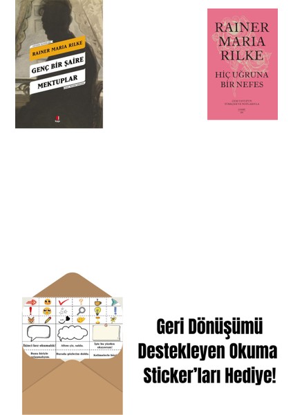 Genç Bir Şaire Mektuplar + Bütün Öyküleri - Rainer Maria Rilke + Okuma Sticker'ları