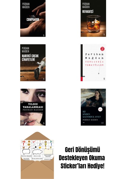 Perihan Mağden 6 Kitap Set + Okuma Sticker'ları