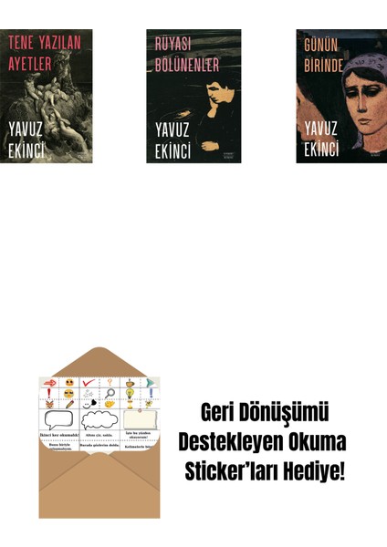 Tene Yazılan Ayetler + Rüyası Bölünenler + Günün Birinde + Okuma Sticker'ları