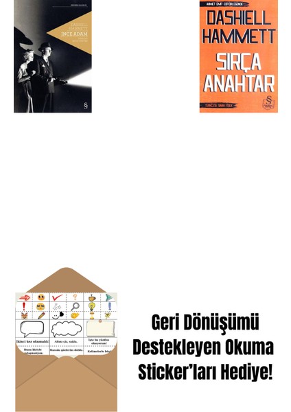 Ince Adam + Sırça Anahtar (Cep Boy) + Okuma Sticker'ları