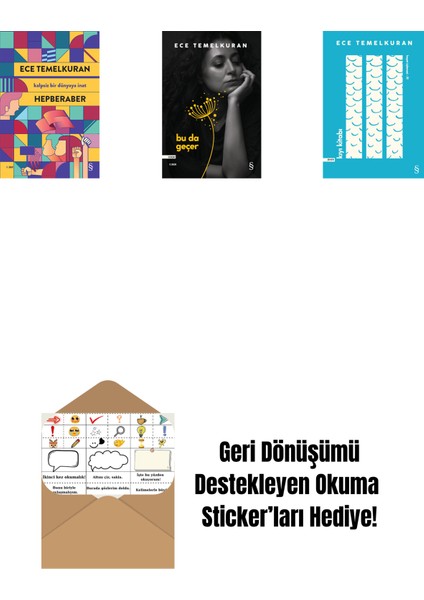 Hepberaber + Bu Da Geçer + Kıyı Kitabı + Okuma Sticker'ları