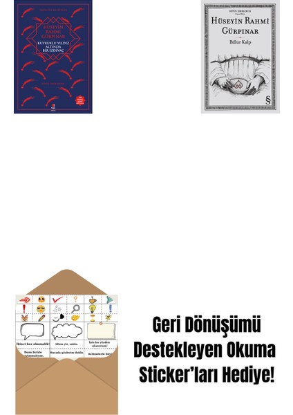 Kuyruklu Yıldız Altında Bir Izdivaç + Billur Kalp + Okuma Sticker'ları