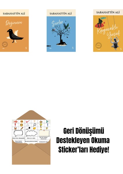 Değirmen + Şiirler + Kuyucaklı Yusuf + Okuma Sticker'ları