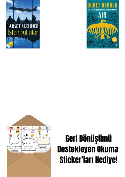 Istanbullular + Air - The Adventures Of Misfit Defne Kaman + Okuma Sticker'ları