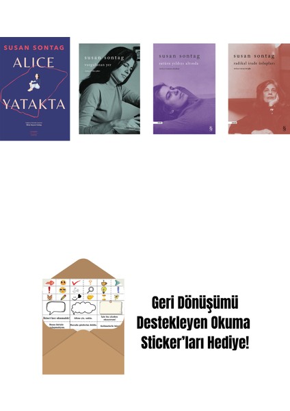 Susan Sontag 4 Kitap Set + Okuma Sticker'ları