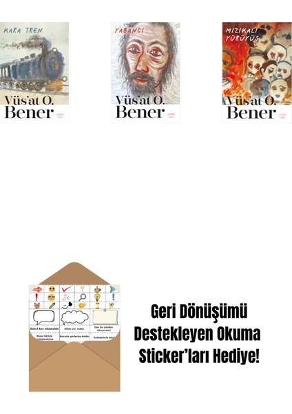 Kara Tren + Yabancı + Mızıkalı Yürüyüş + Okuma Sticker'ları