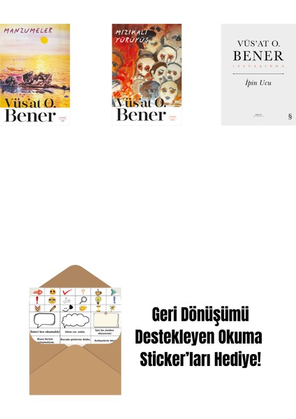 Manzumeler + Mızıkalı Yürüyüş + Ipin Ucu (Ciltli) + Okuma Sticker'ları