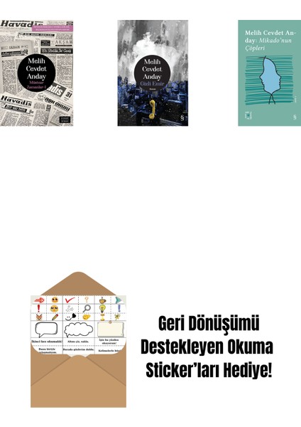 Müstear Zamanlar - 1 + Gizli Emir (Ciltli) + Everest Açıkhava 3 - Mikado’nun Çöpleri + Okuma Sticker'ları