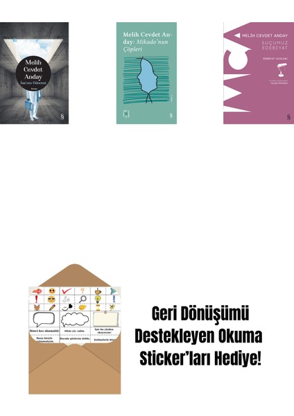 Isa’nın Güncesi (Ciltli) + Everest Açıkhava 3 - Mikado’nun Çöpleri + Suçumuz Edebiyat + Okuma Sticker'ları