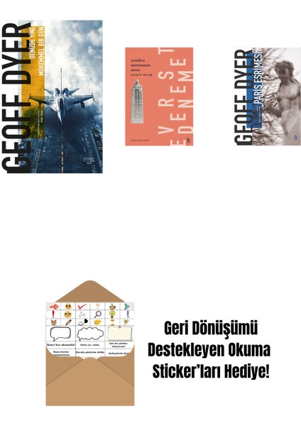 Denizde Yine Mükemmel Bir Gün + Yeniden Anımsanan Savaş + Paris Esrimesi + Okuma Sticker'ları