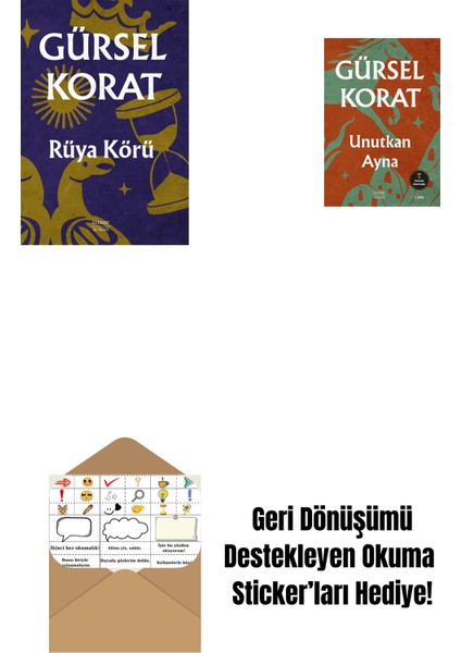 Rüya Körü + Unutkan Ayna + Okuma Sticker'ları