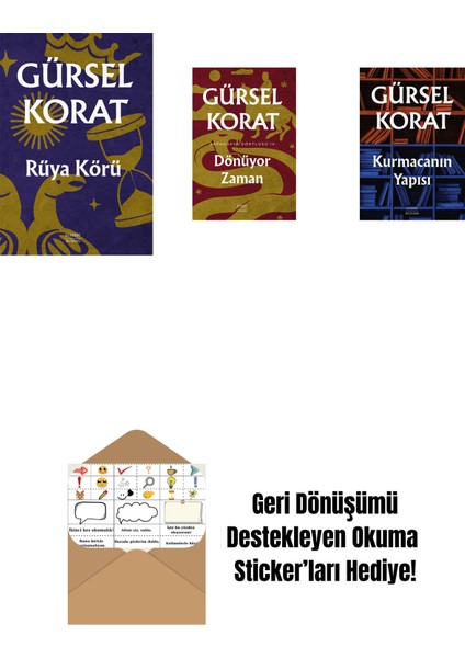Rüya Körü + Dönüyor Zaman + Kurmacanın Yapısı + Okuma Sticker'ları