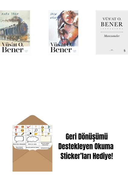 Kara Tren + Ipin Ucu + Manzumeler (Ciltli) + Okuma Sticker'ları