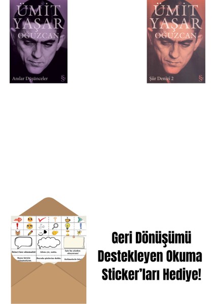 Anılar Düşünceler + Şiir Denizi 2 + Okuma Sticker'ları