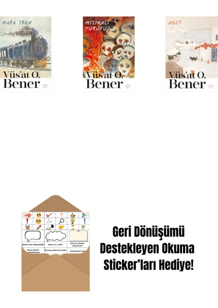 Kara Tren + Mızıkalı Yürüyüş + Dost + Okuma Sticker'ları