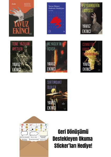 Yavuz Ekinci 7 Kitap Set + Okuma Sticker'ları