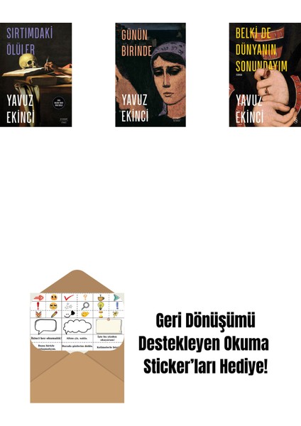 Sırtımdaki Ölüler + Günün Birinde + Belki De Dünyanın Sonundayım (Ciltli) + Okuma Sticker'ları