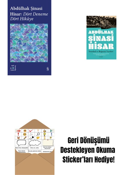 Everest Açıkhava 42 - Dört Deneme Dört Hikâye + Istanbul ve Boğaziçi Yazıları + Okuma Sticker'ları