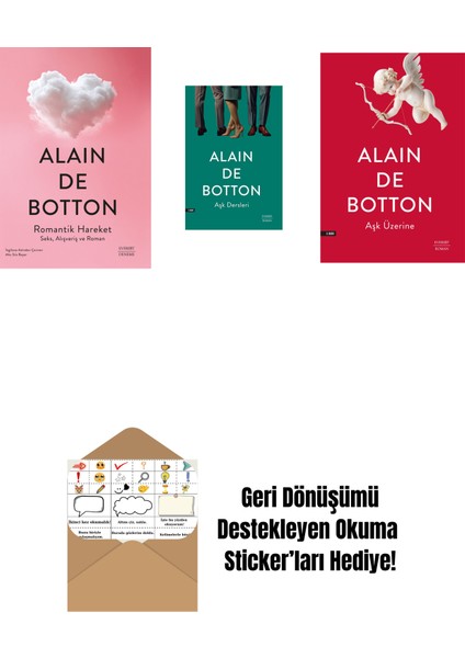 Romantik Hareket + Aşk Dersleri + Aşk Üzerine + Okuma Sticker'ları