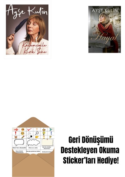 Kalemimle Kırk Sene (Ciltli) + Hayal + Okuma Sticker'ları