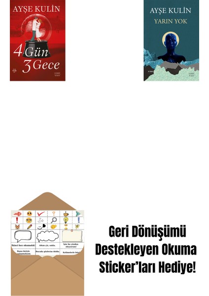 4 Gün 3 Gece + Yarın Yok + Okuma Sticker'ları