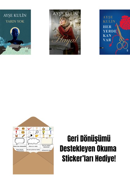 Yarın Yok + Hayal + Her Yerde Kan Var (Ciltli) + Okuma Sticker'ları