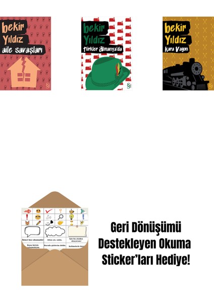 Aile Savaşları + Türkler Almanya'da + Kara Vagon + Okuma Sticker'ları