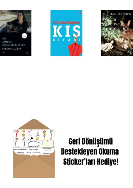 Biz Kimden Kaçıyorduk Anne? + Kış Kitabı + Whom Were We Running From? + Okuma Sticker'ları