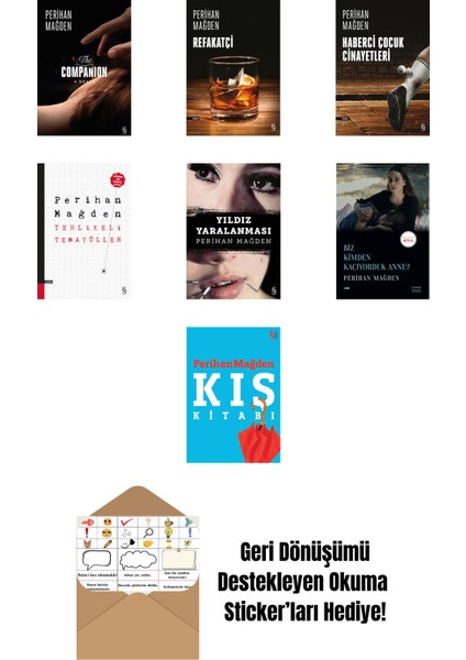 Perihan Mağden 7 Kitap Set + Okuma Sticker'ları