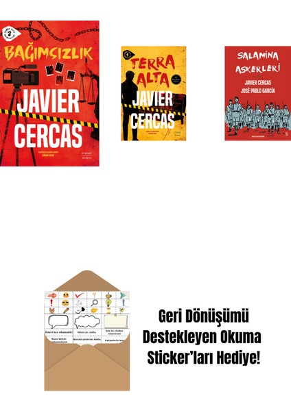 Bağımsızlık + Terra Alta + Salamina Askerleri (Çizgi Roman) + Okuma Sticker'ları
