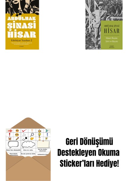 Edebiyat Yazıları 2 + Ahmet Haşim: Şiiri ve Hayatı + Okuma Sticker'ları