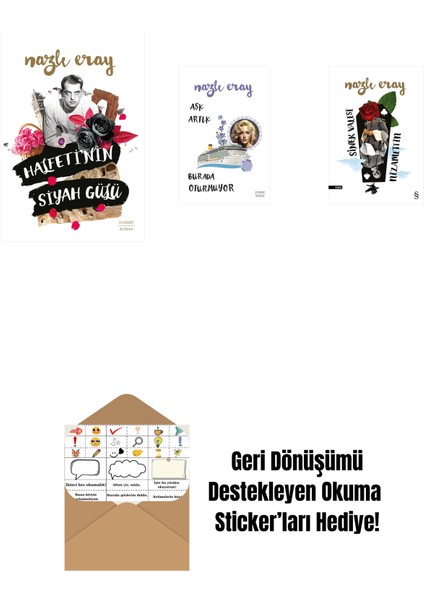 Halfeti’nin Siyah Gülü + Aşk Artık Burada Oturmuyor + Sinek Valesi Nizamettin + Okuma Sticker'ları