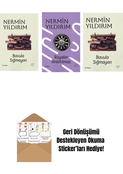 Bavula Sığmayan (Ciltli) + Rüyalar Anlatılmaz (Ciltli) + Bavula Sığmayan + Okuma Sticker'ları