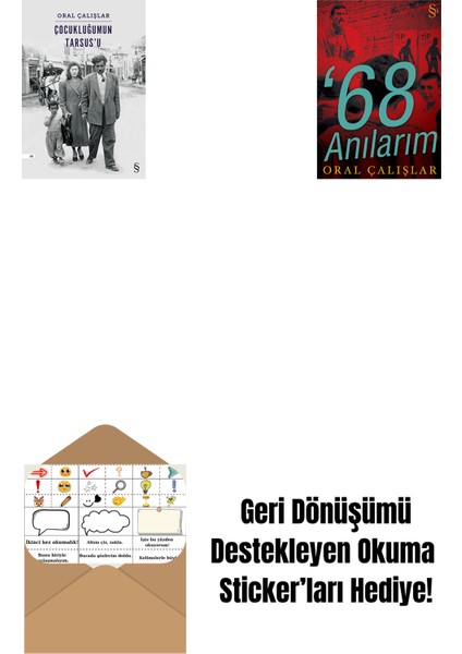 Çocukluğumun Tarsus'u + 68 Anılarım + Okuma Sticker'ları
