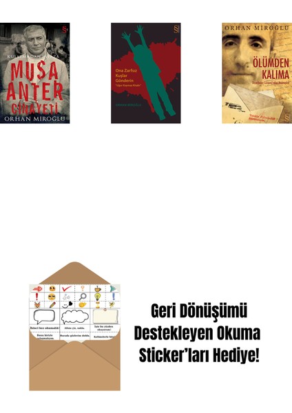 Musa Anter Cinayeti + Ona Zarfsız Kuşlar Gönderin + Ölümden Kalıma + Okuma Sticker'ları