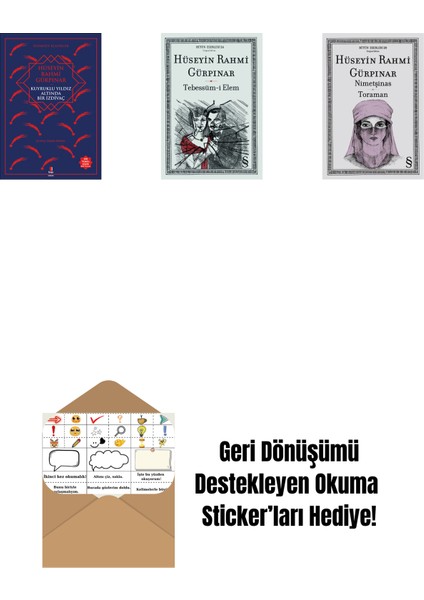 Kuyruklu Yıldız Altında Bir Izdivaç + Tebessüm-I Elem + Nimetşinas - Toraman + Okuma Sticker'ları