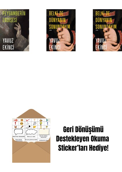 Peygamberin Endişesi + Belki De Dünyanın Sonundayım (Ciltli) + Belki De Dünyanın Sonundayım + Okuma Sticker'ları