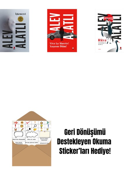 Işkenceci + Viva La Muerte! Yaşasın Ölüm! + Schrödinger’in Kedisi 2 - Rüya + Okuma Sticker'ları