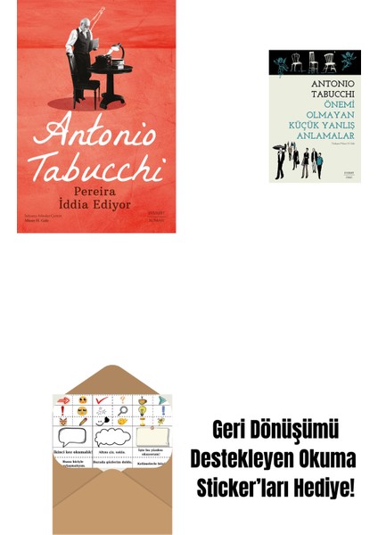 Pereira Iddia Ediyor + Önemi Olmayan Küçük Yanlış Anlamalar + Okuma Sticker'ları