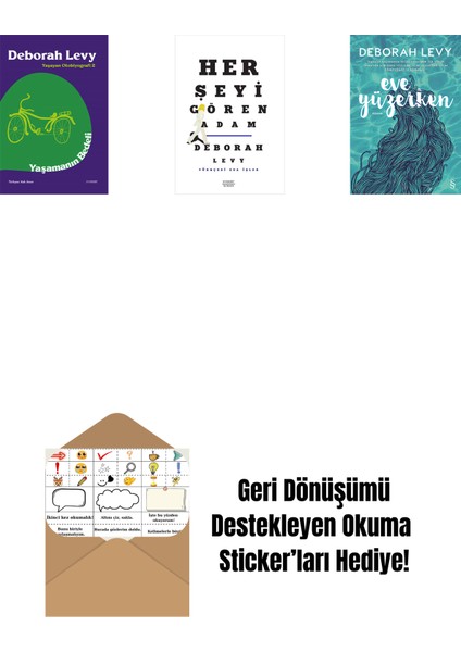 Yaşamanın Bedeli + Her Şeyi Gören Adam + Eve Yüzerken + Okuma Sticker'ları