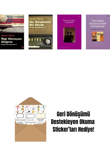 Ahmet Oktay 4 Kitap Set + Okuma Sticker'ları