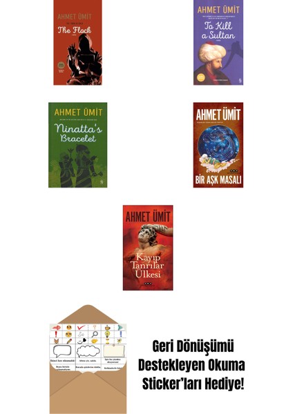Ahmet Ümit 5 Kitap Set + Okuma Sticker'ları