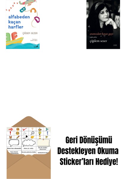 Alfabeden Kaçan Harfler + Aramızdan Hayat Geçti + Okuma Sticker'ları
