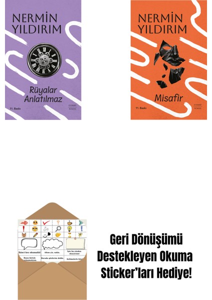 Rüyalar Anlatılmaz (Ciltli) + Misafir (Ciltli) + Okuma Sticker'ları